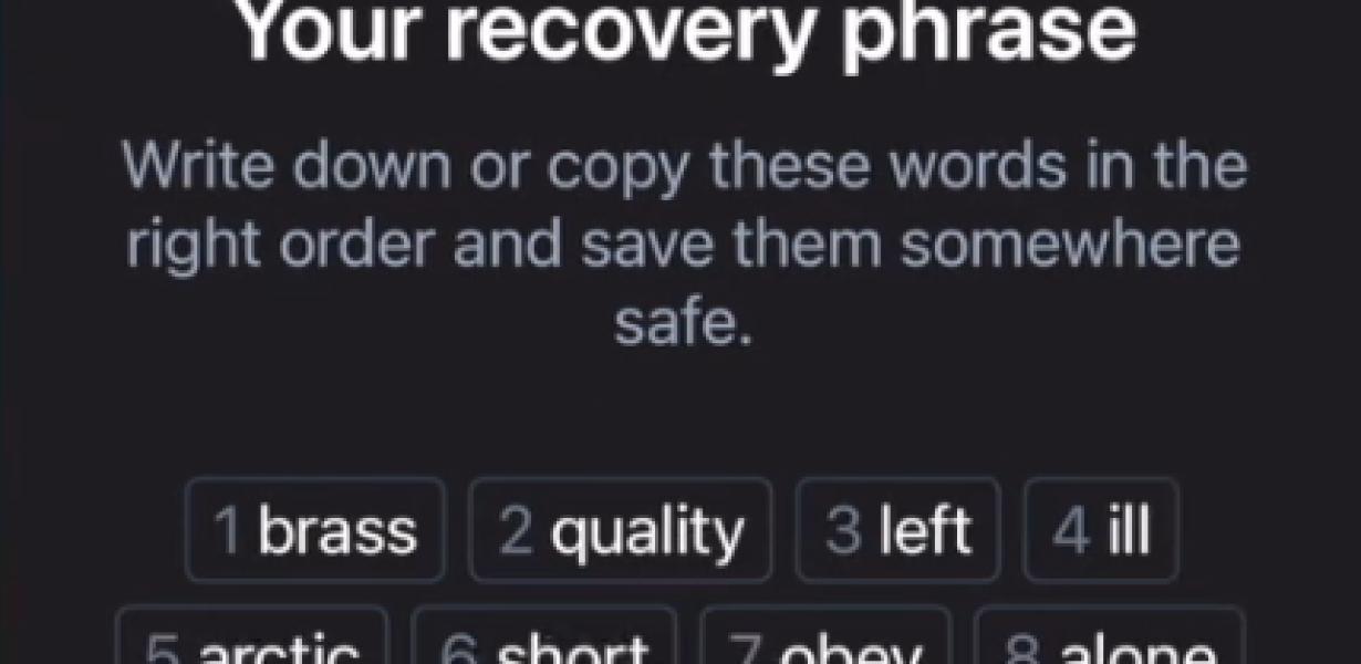 Phantom Wallet Recovery Phrase