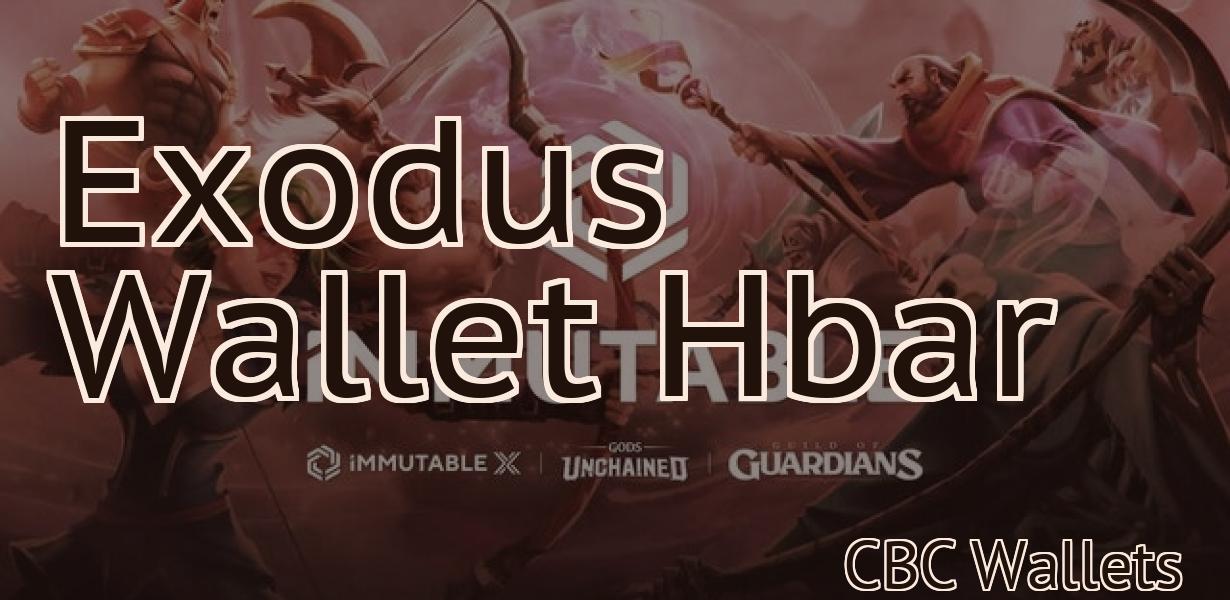 Exodus Wallet Hbar