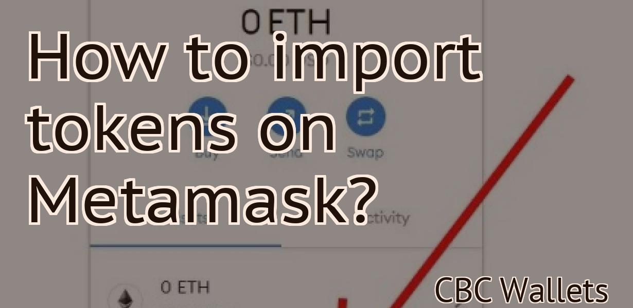 How to import tokens on Metamask?