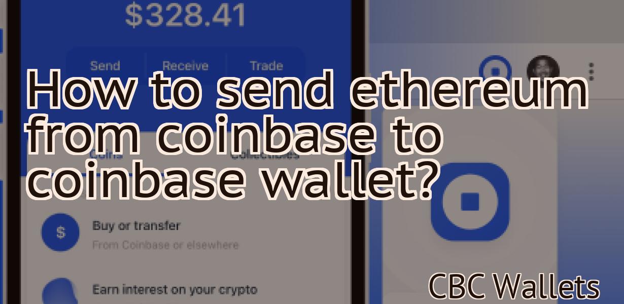 How to send ethereum from coinbase to coinbase wallet?