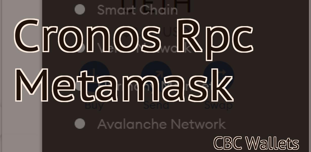 Cronos Rpc Metamask