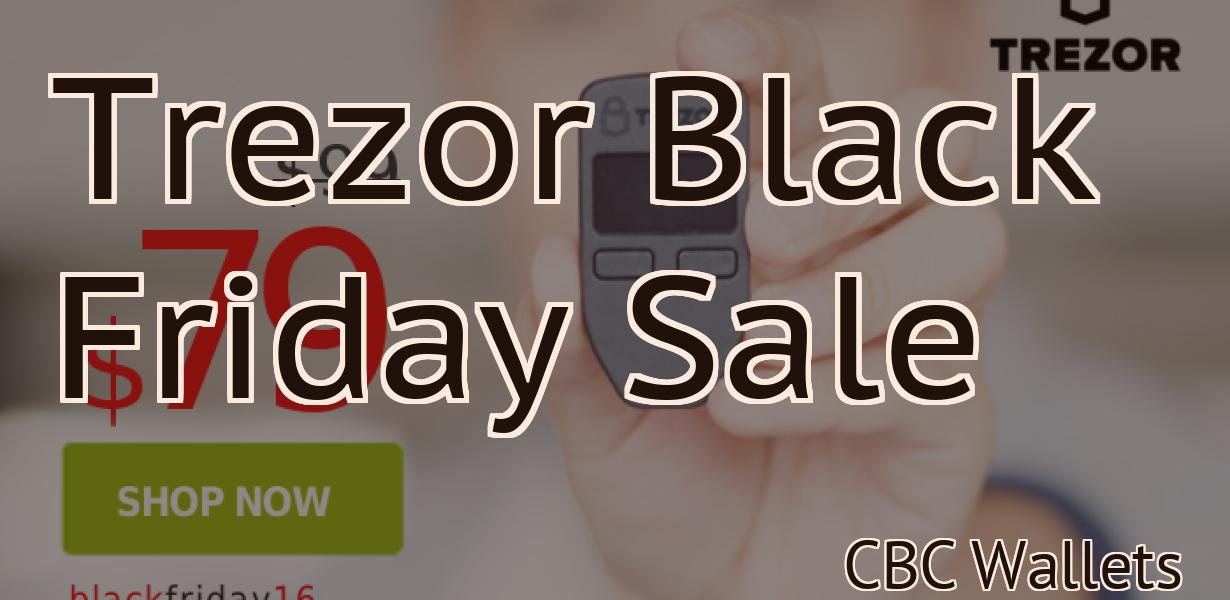 Trezor Black Friday Sale
