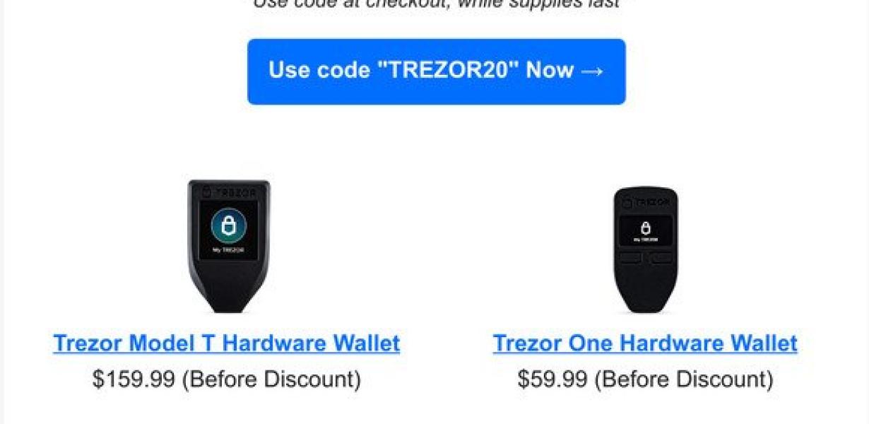 trezor Black Friday Sale – Sav