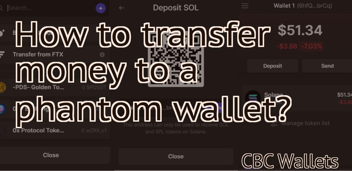 How to transfer money to a phantom wallet?