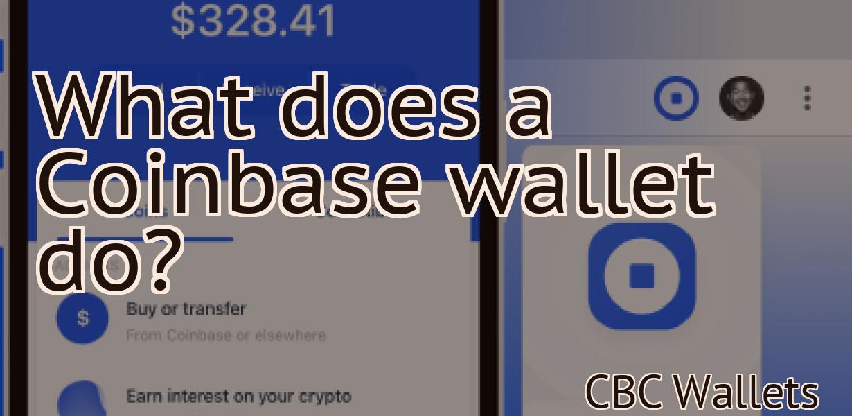 What does a Coinbase wallet do?