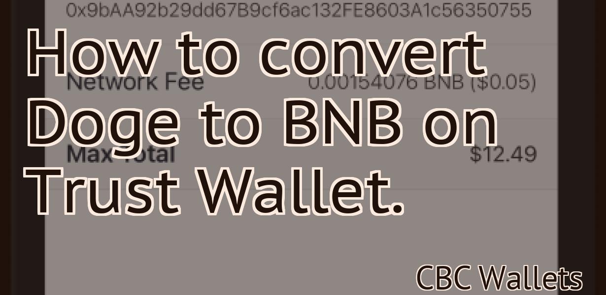 How to convert Doge to BNB on Trust Wallet.