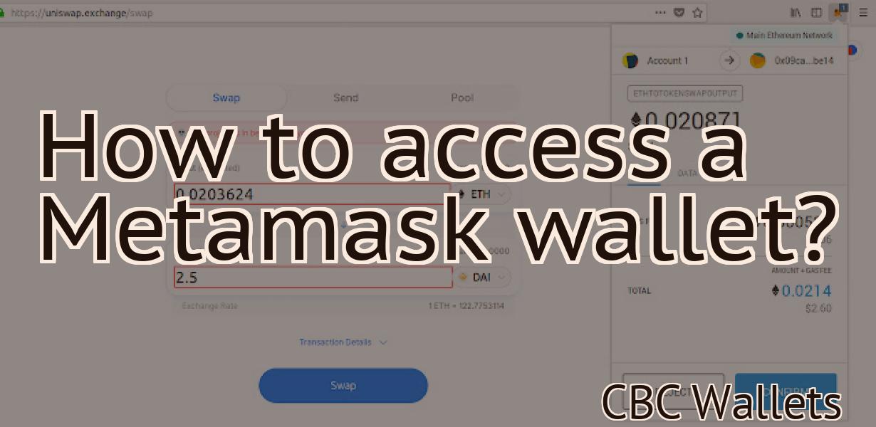 How to access a Metamask wallet?