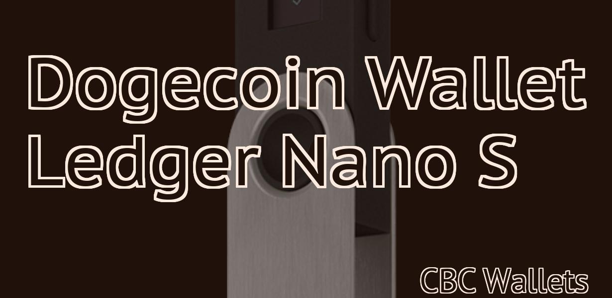 Dogecoin Wallet Ledger Nano S