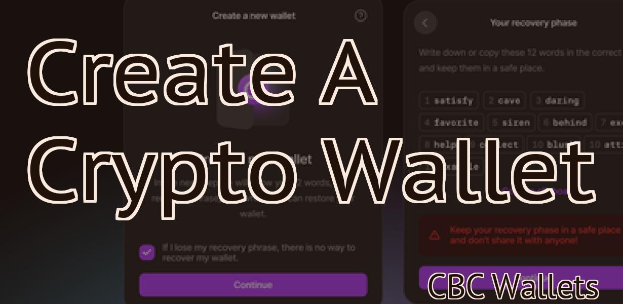 Create A Crypto Wallet