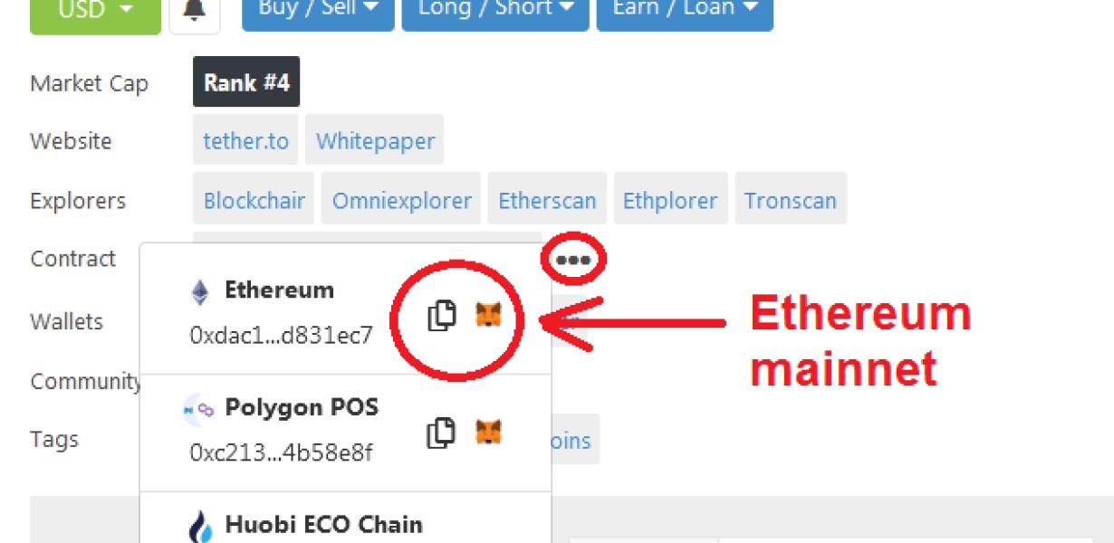 How to add an ETH token addres
