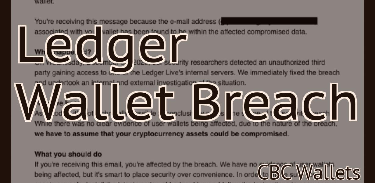 Ledger Wallet Breach