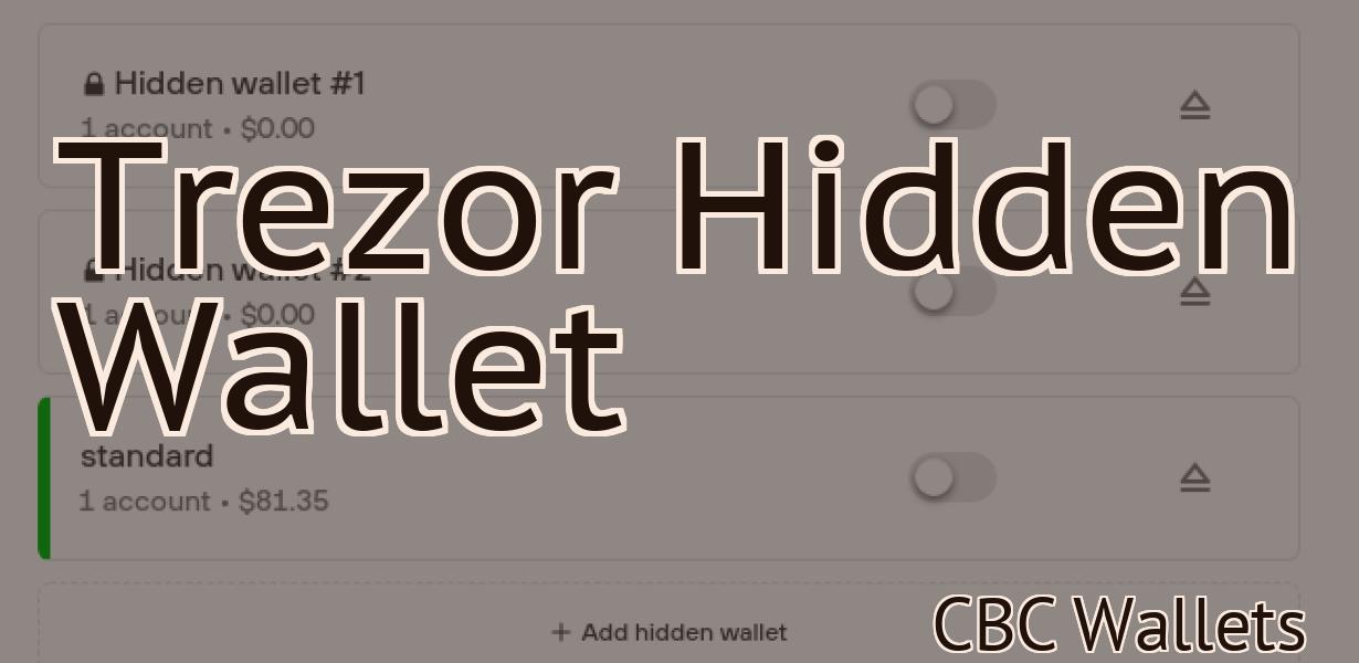 Trezor Hidden Wallet