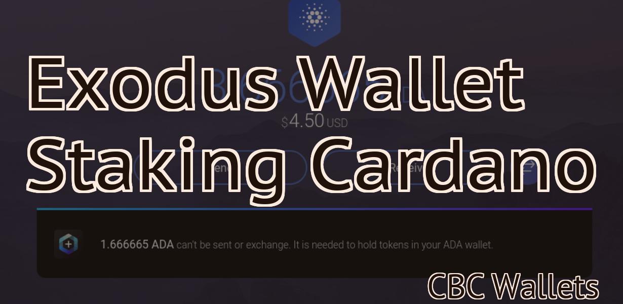 Exodus Wallet Staking Cardano