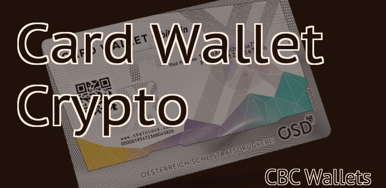 Card Wallet Crypto