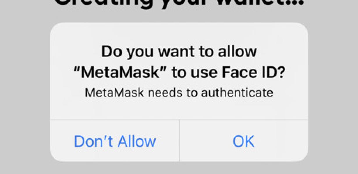 Why is my Metamask Face ID not
