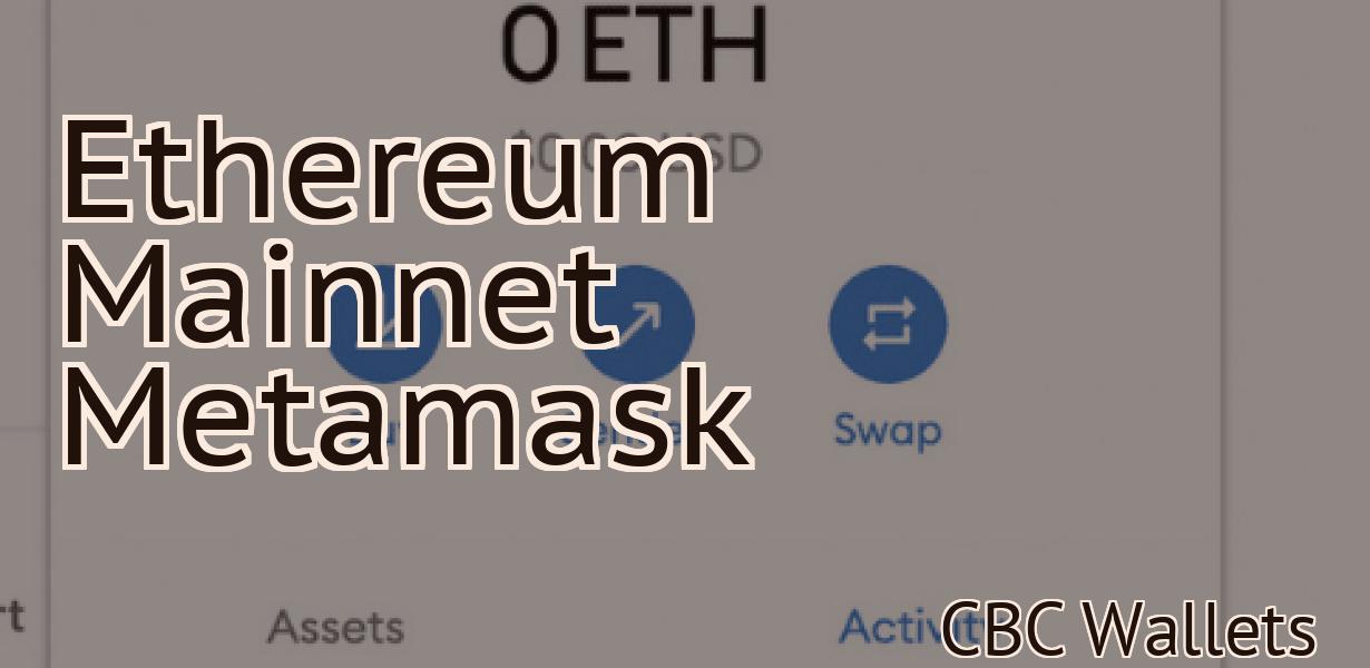 Ethereum Mainnet Metamask