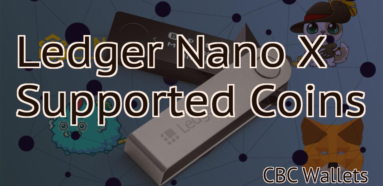 Ledger Nano X Supported Coins