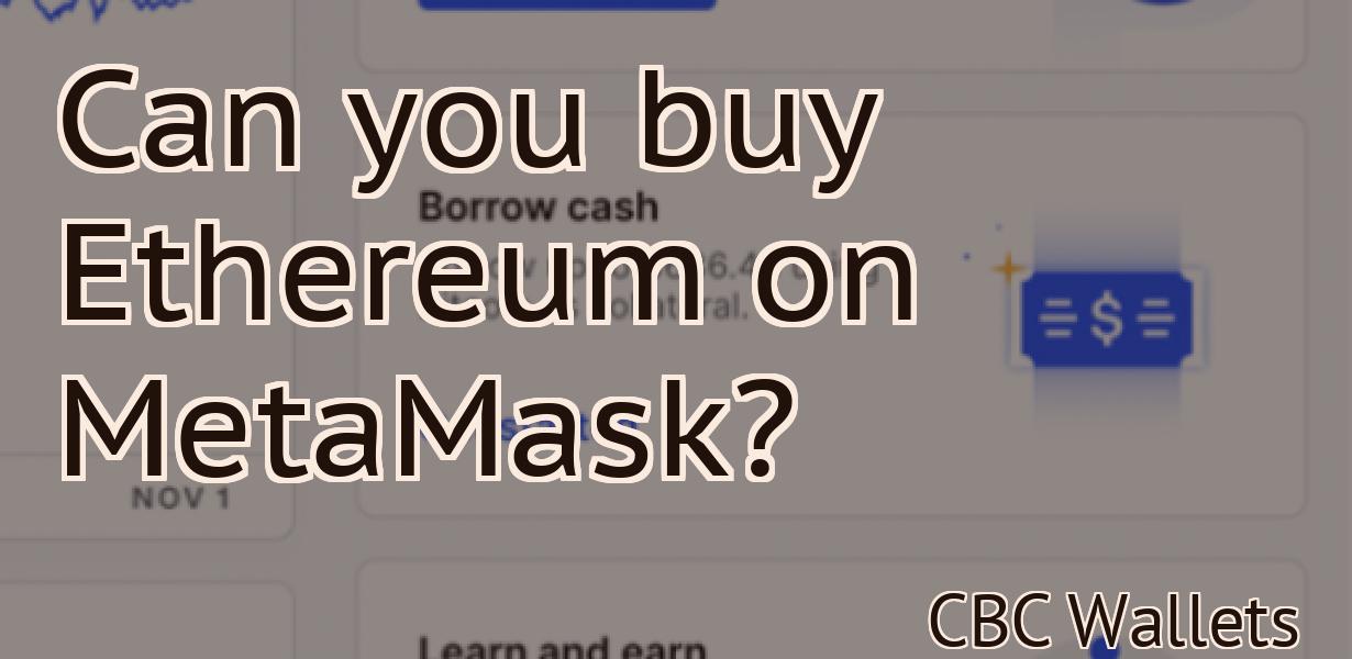 Can you buy Ethereum on MetaMask?