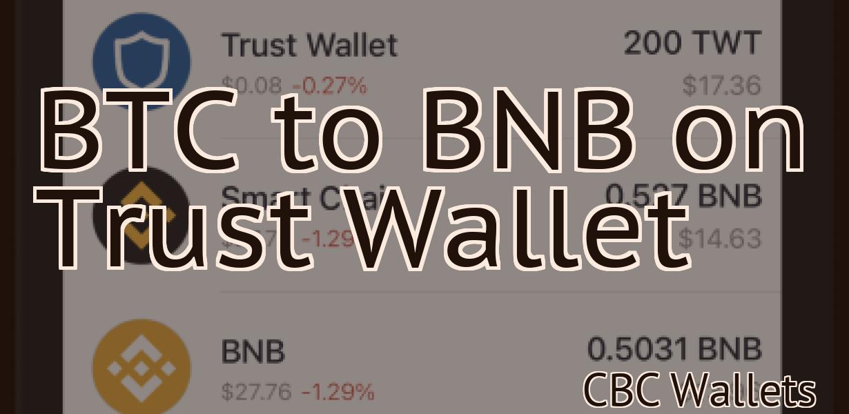 BTC to BNB on Trust Wallet