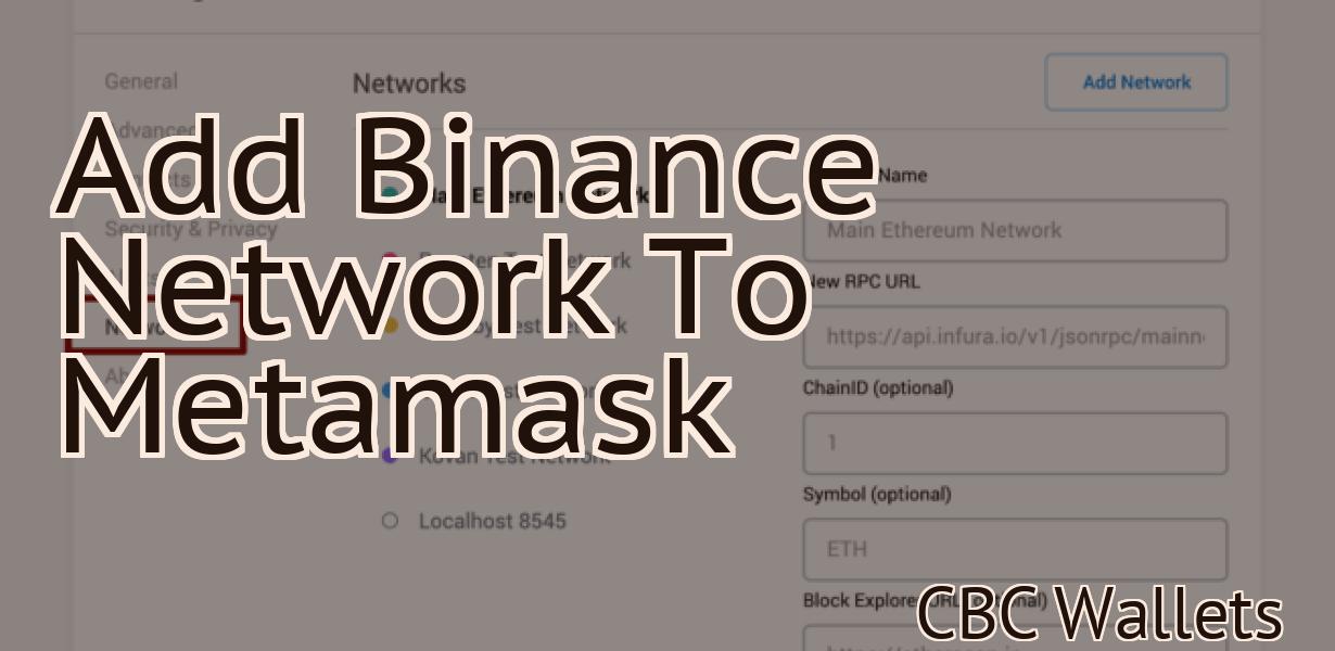 Add Binance Network To Metamask