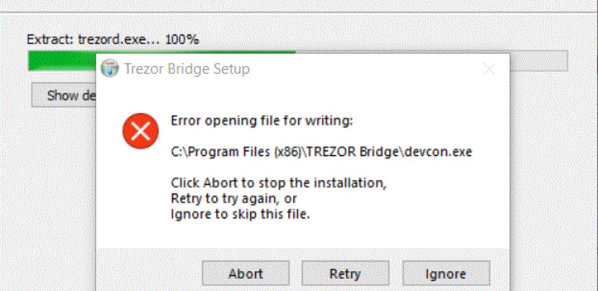 -How to fix trezor bridge not 