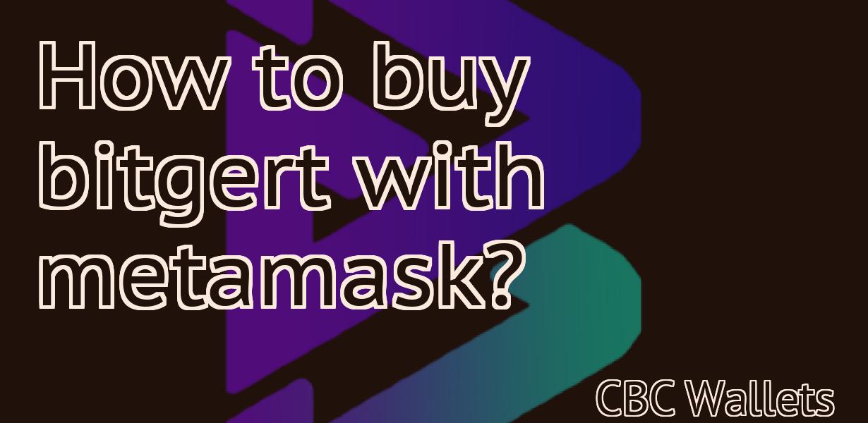 How to buy bitgert with metamask?