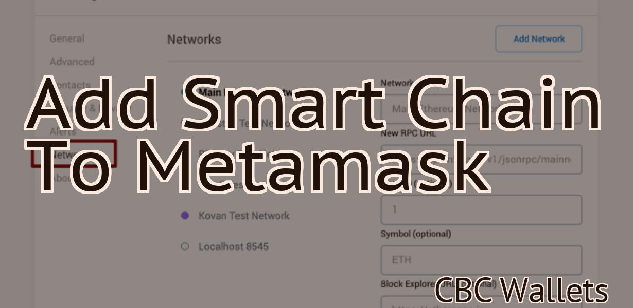 Add Smart Chain To Metamask