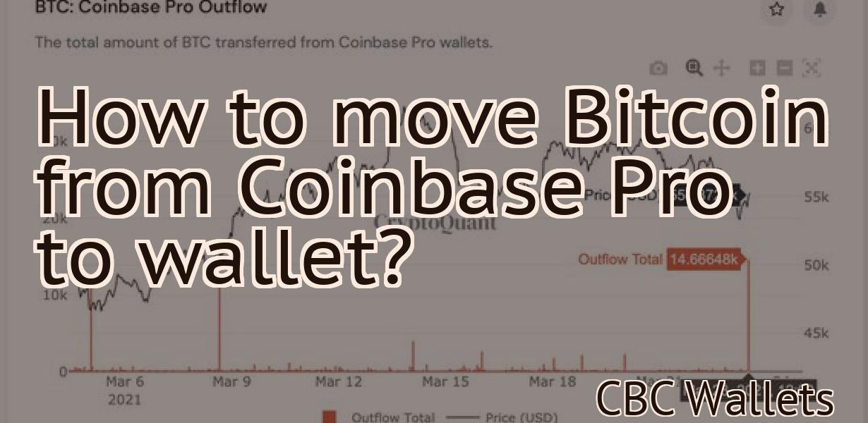 How to move Bitcoin from Coinbase Pro to wallet?