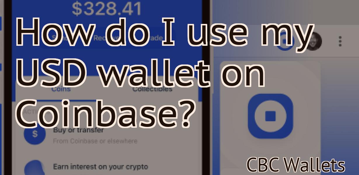How do I use my USD wallet on Coinbase?