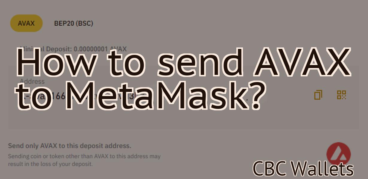 How to send AVAX to MetaMask?
