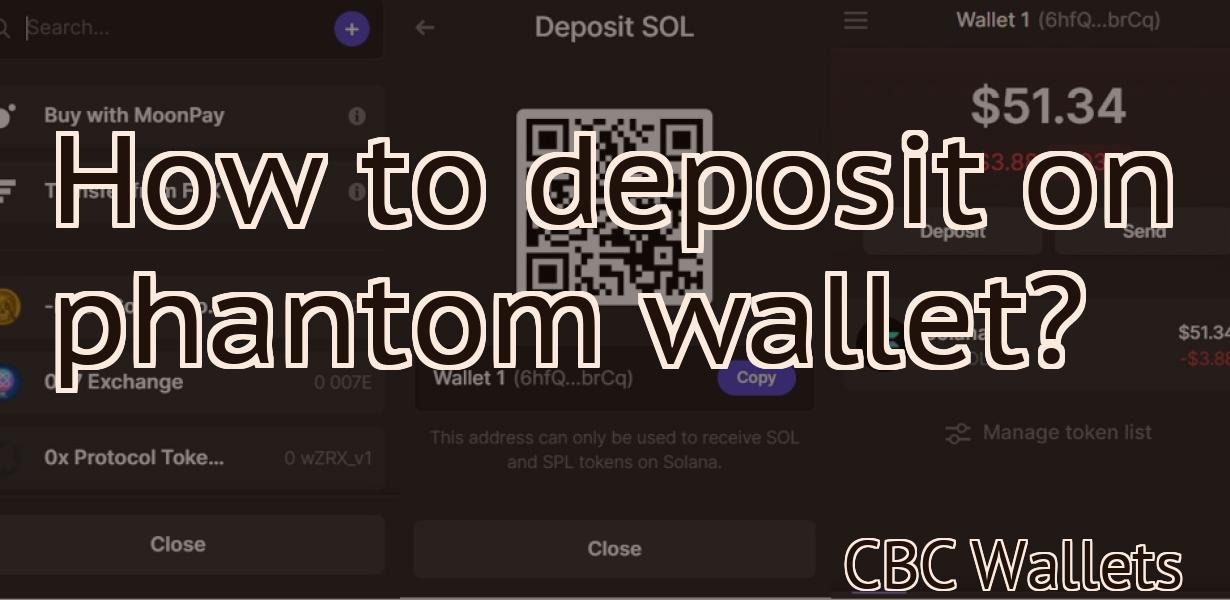 How to deposit on phantom wallet?