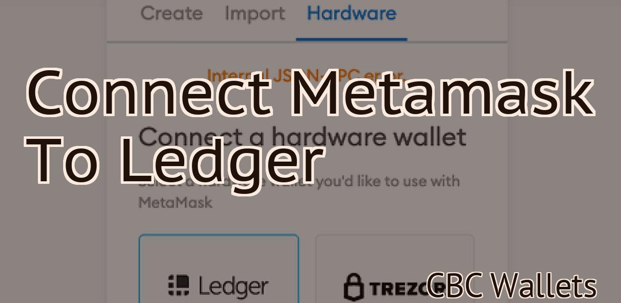 Connect Metamask To Ledger