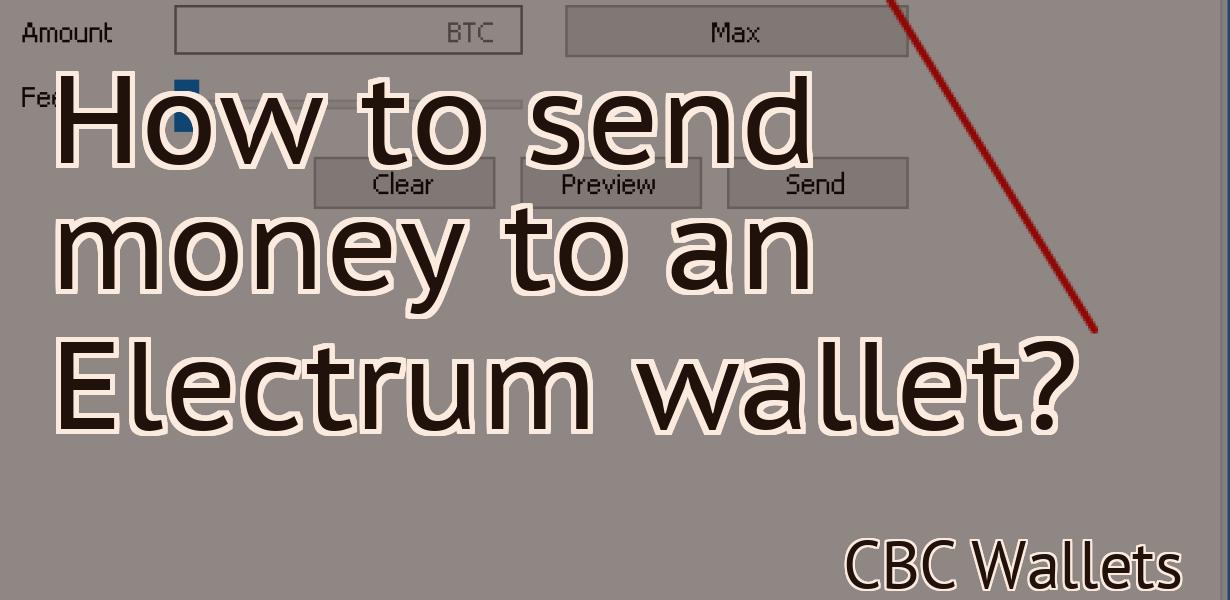 How to send money to an Electrum wallet?