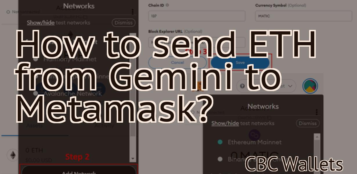 How to send ETH from Gemini to Metamask?