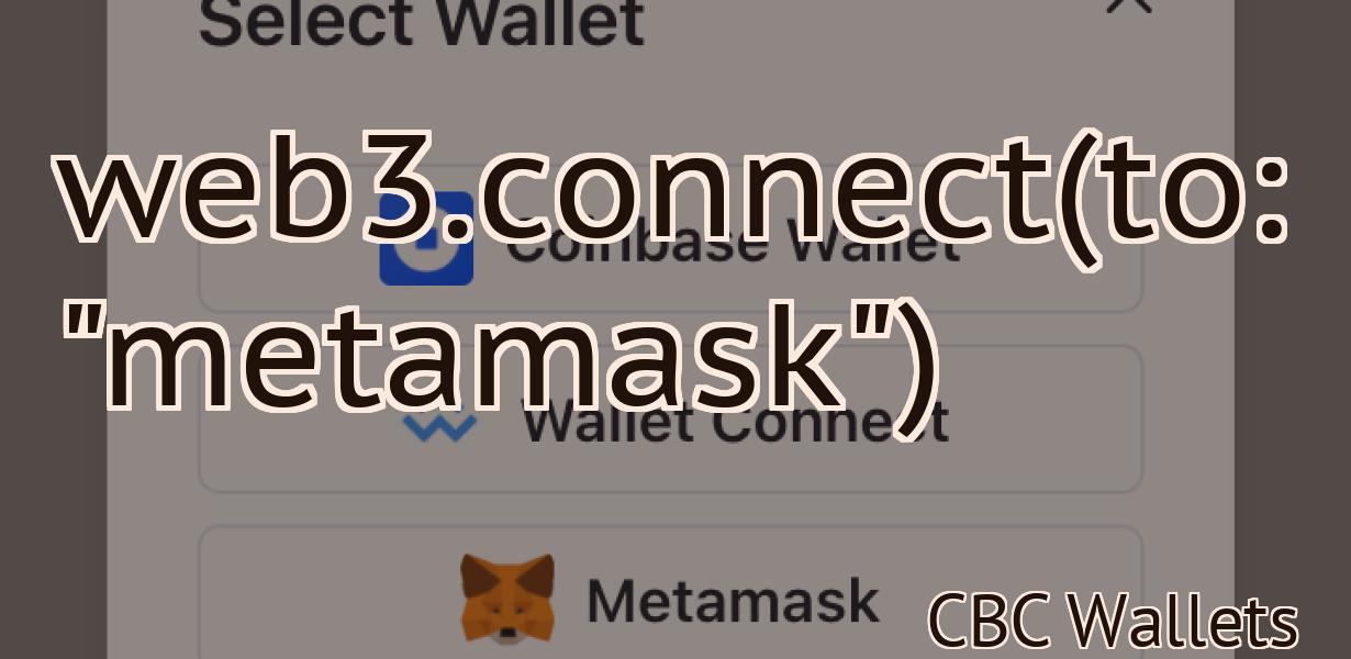 web3.connect(to: "metamask")