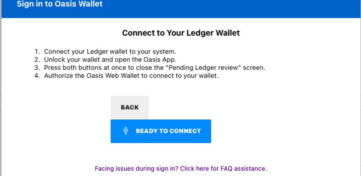 How the Ledger Nano S and Oasi