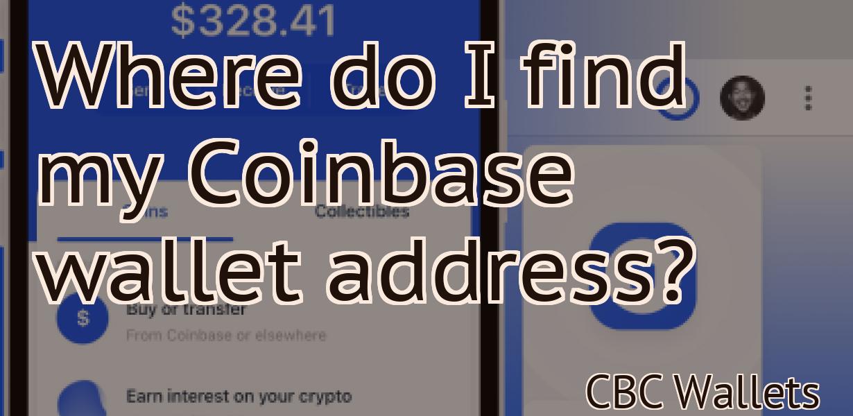 Where do I find my Coinbase wallet address?