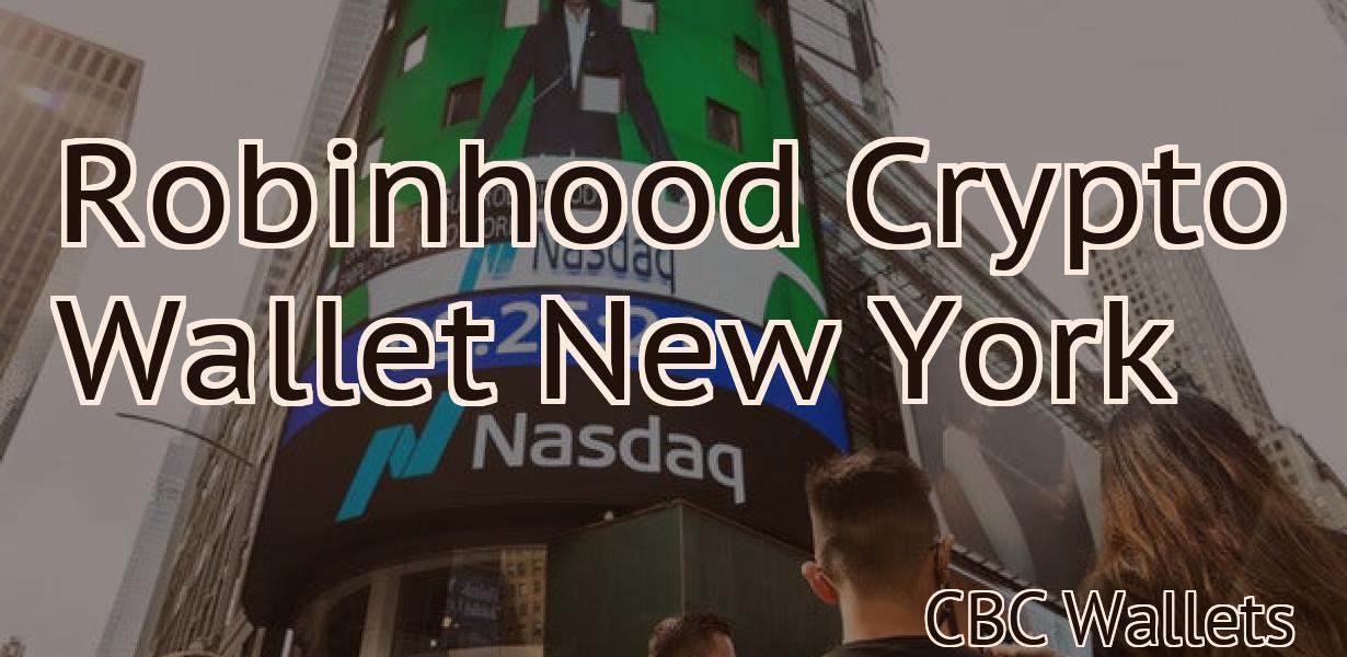 Robinhood Crypto Wallet New York