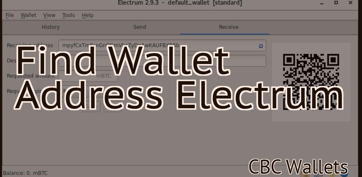 Find Wallet Address Electrum