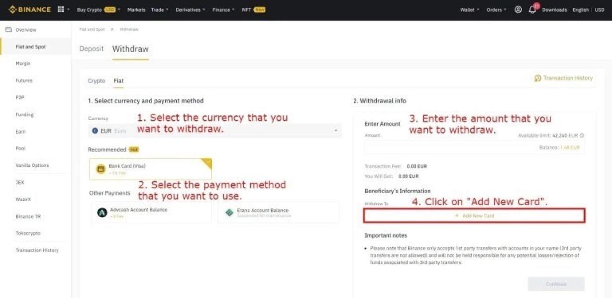 How to Withdraw Money from Met