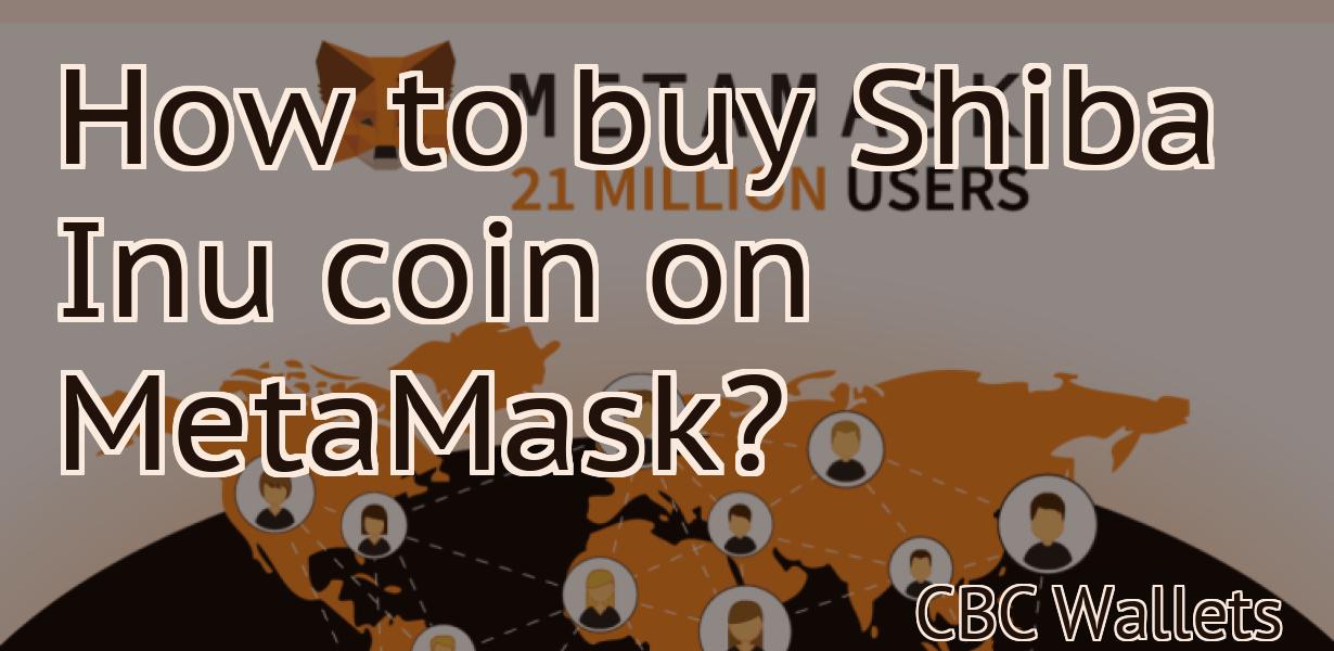 How to buy Shiba Inu coin on MetaMask?