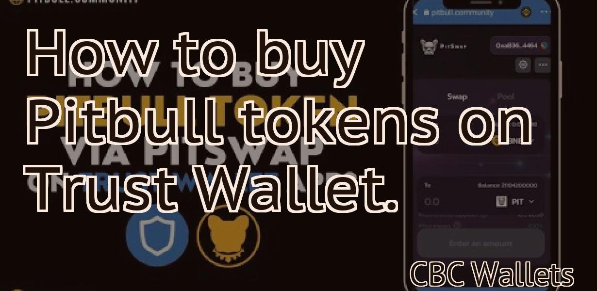 How to buy Pitbull tokens on Trust Wallet.