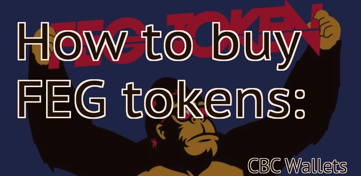 How to buy FEG tokens: