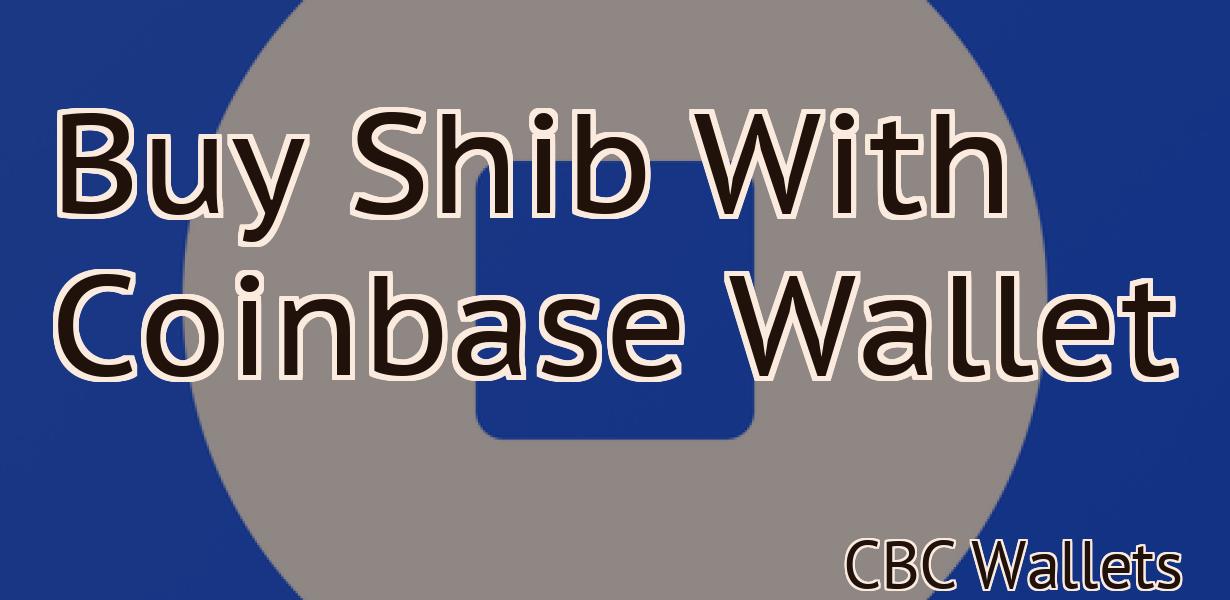 Buy Shib With Coinbase Wallet