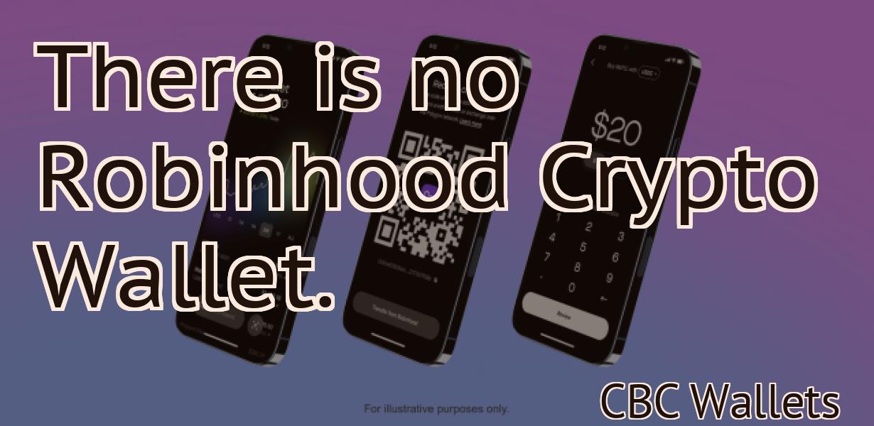 There is no Robinhood Crypto Wallet.